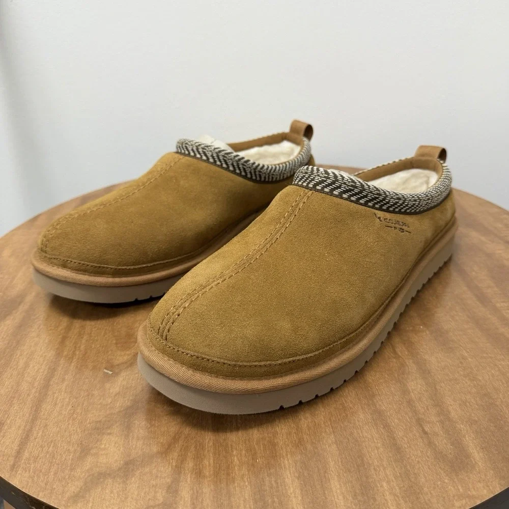 Koolaburra‎ by UGG Mens Burree Slipper US 13 EU 46 Chestnut Brown Suede
